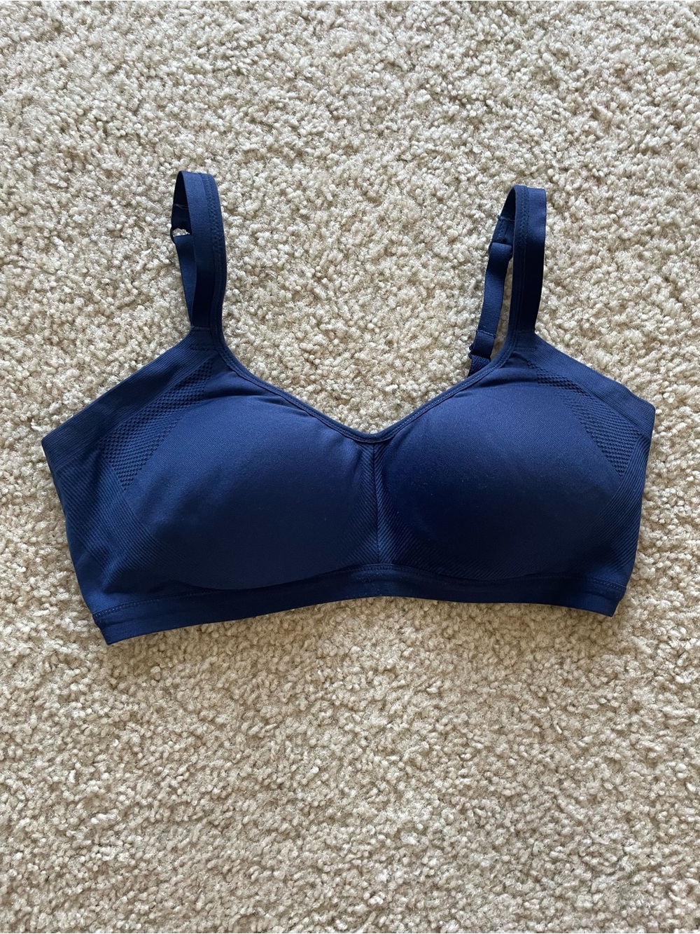 Warner's Navy Blue Wireless Bra